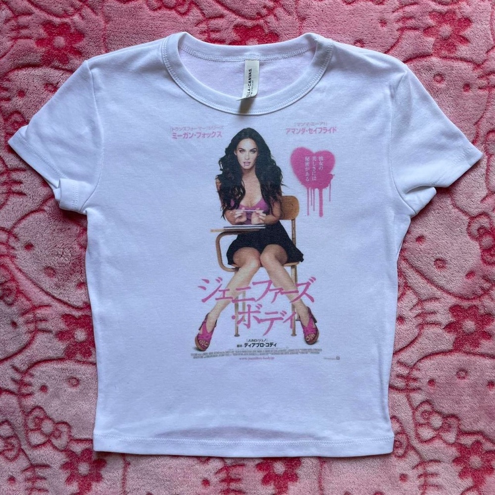 Jennifers Body Megan Fox Japanese Film Poster cropped baby tee 💗 made to order 💗 - Picture 3 of 6